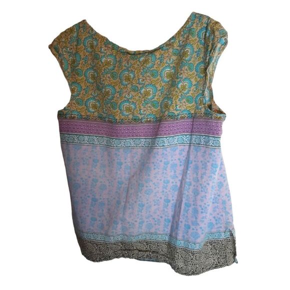 CHEROKEE Top Cotton Bohemian Print Girls Size L (10 /12) - Picture 2 of 5